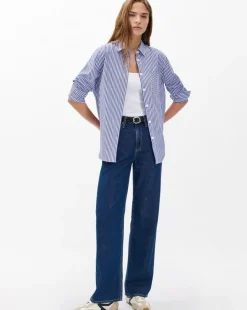 Maxine Poplin Stripe Shirt