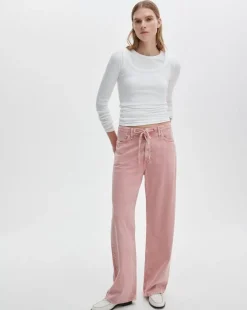 Phoebe Drawstring Wide-Leg Jean