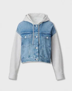 rb Miramar Combo Hooded Trucker Jacket