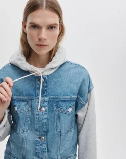 rb Miramar Combo Hooded Trucker Jacket