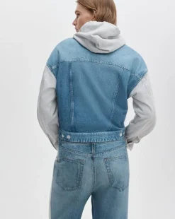 rb Miramar Combo Hooded Trucker Jacket
