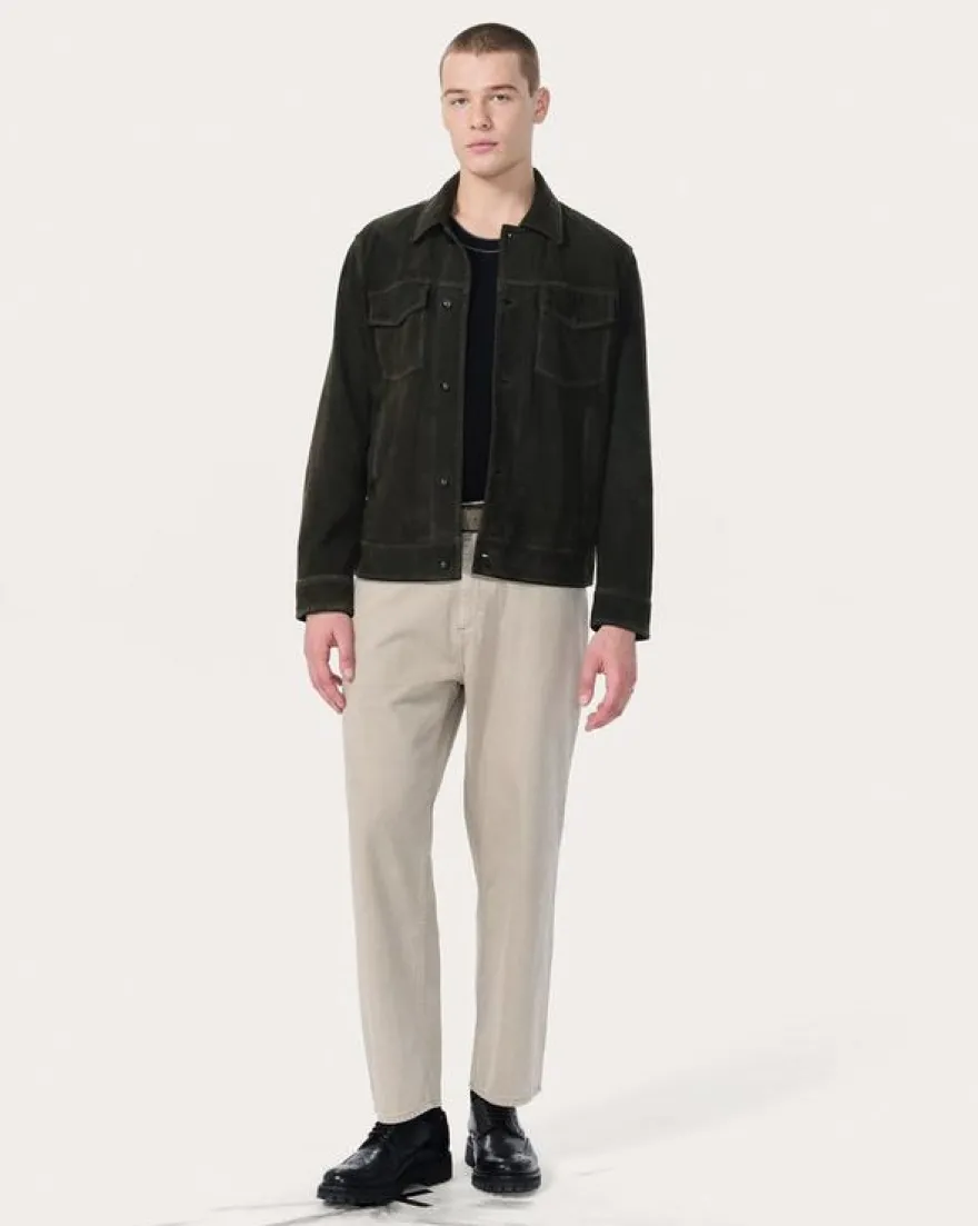 rb Suede Trucker Jacket