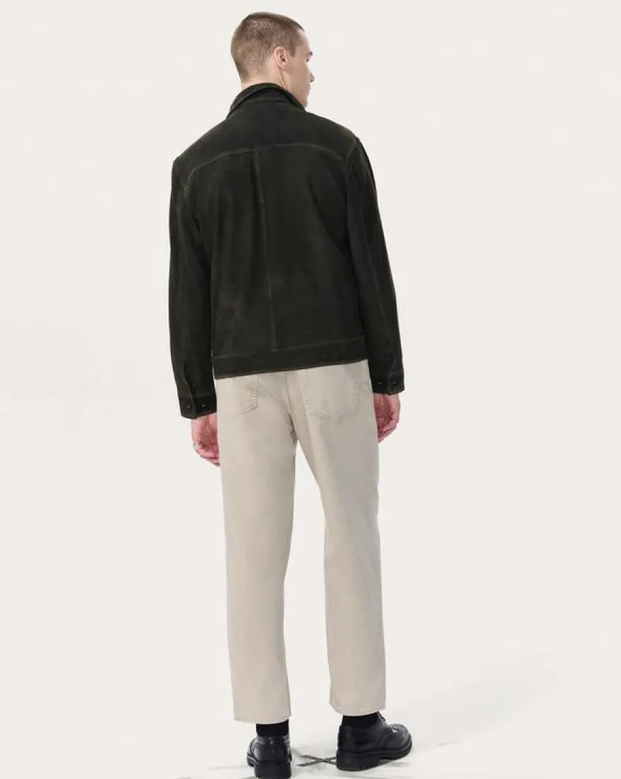 rb Suede Trucker Jacket