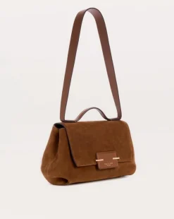 Realm Suede Top Handle Bag