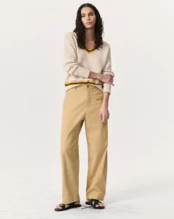 Renata Cotton Twill Utility Pants