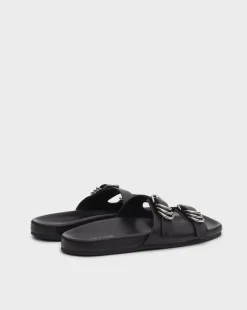 Rue Leather Slides