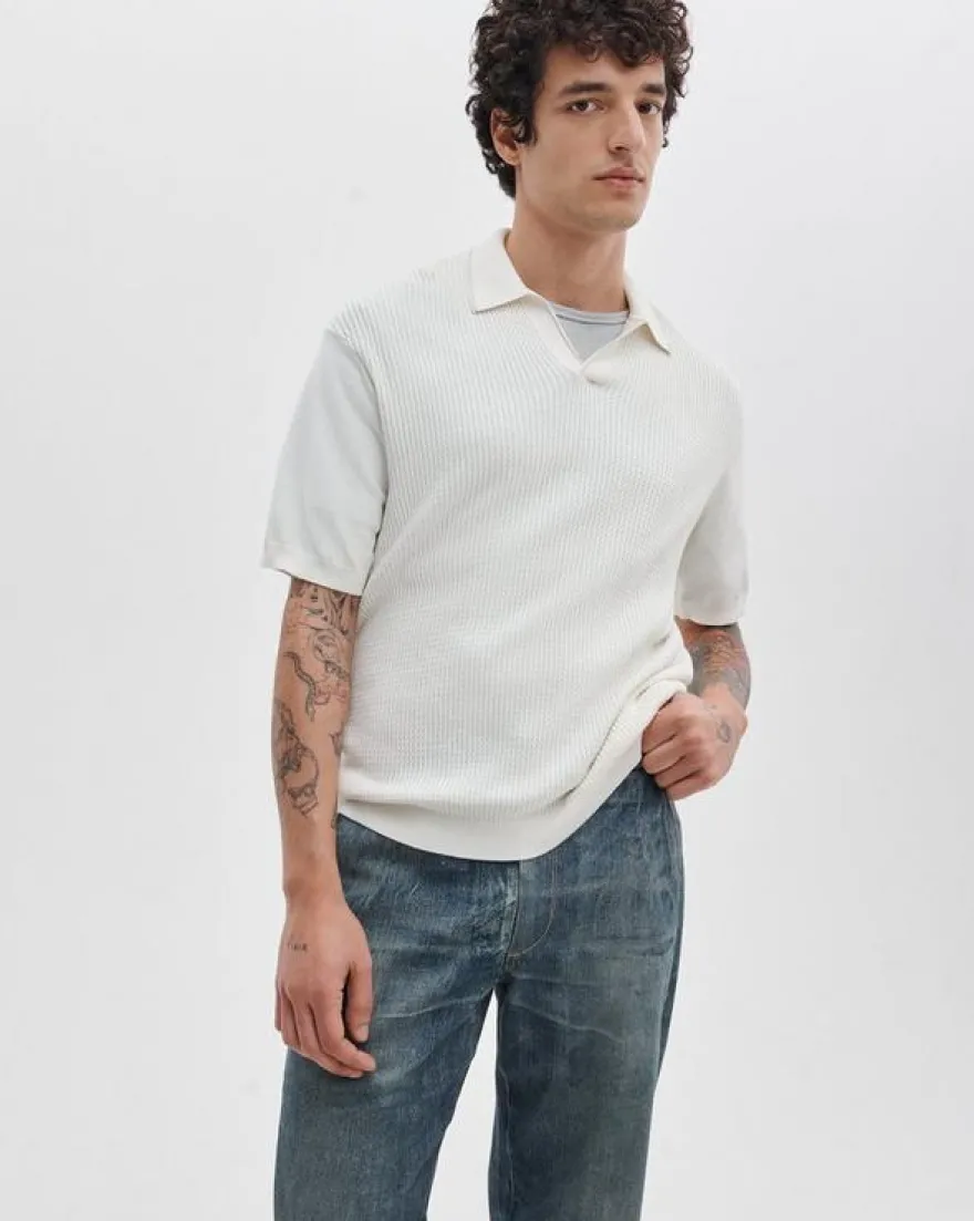 Saxon Silk-Cotton Polo Shirt