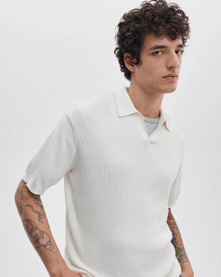 Saxon Silk-Cotton Polo Shirt