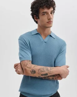 Saxon Silk-Cotton Polo Shirt