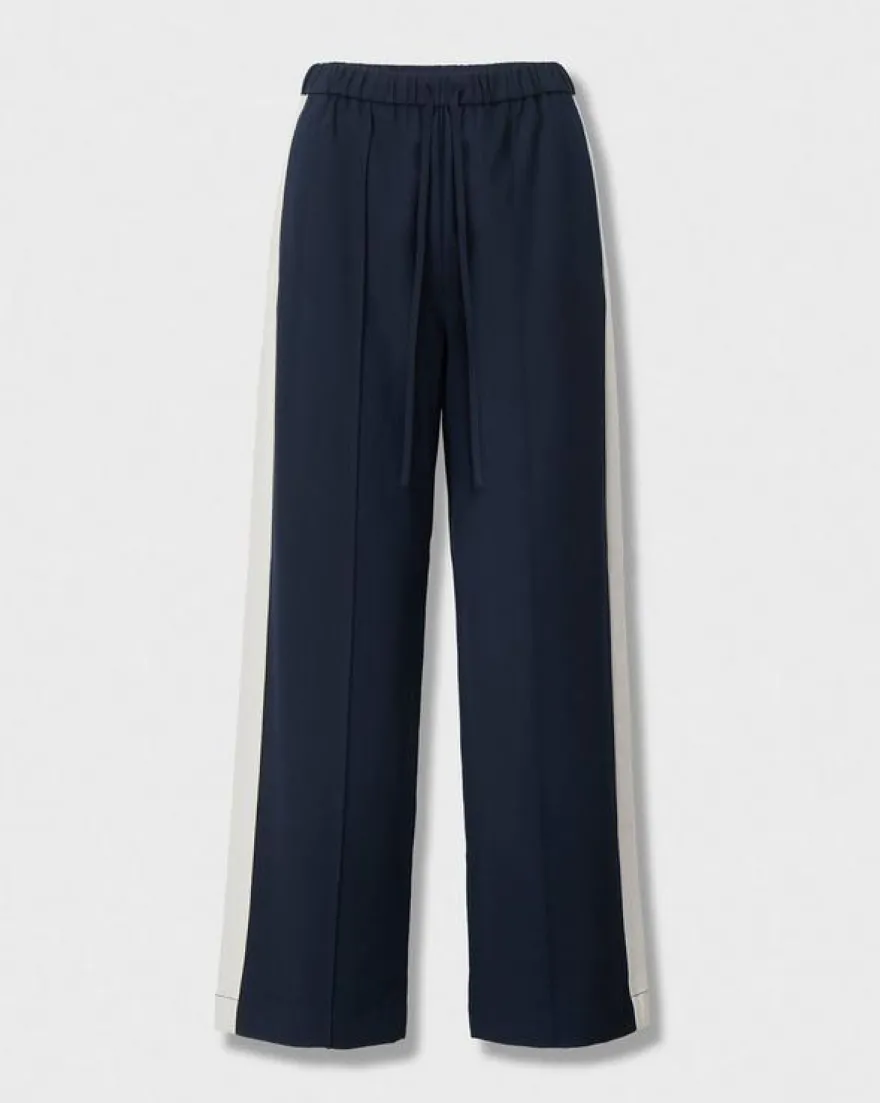 Siena Wool Side-Stripe Pants