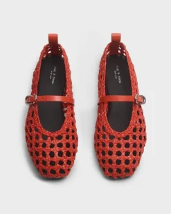 Spire Woven Faux Leather Mary Janes