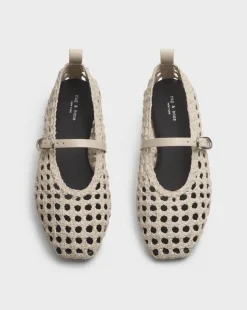 Spire Woven Faux Leather Mary Janes