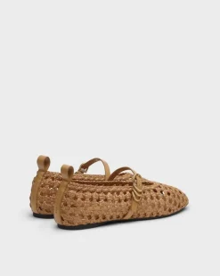 Spire Woven Faux Leather Mary Janes