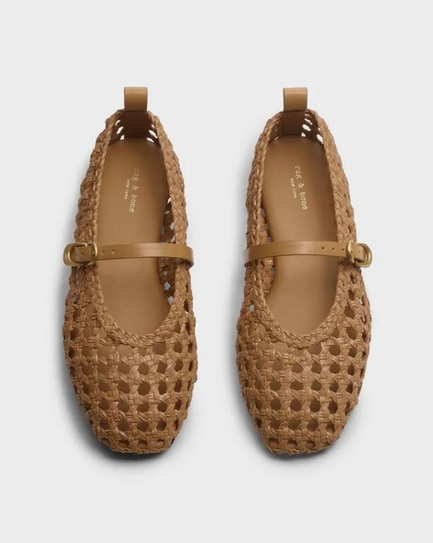 Spire Woven Faux Leather Mary Janes