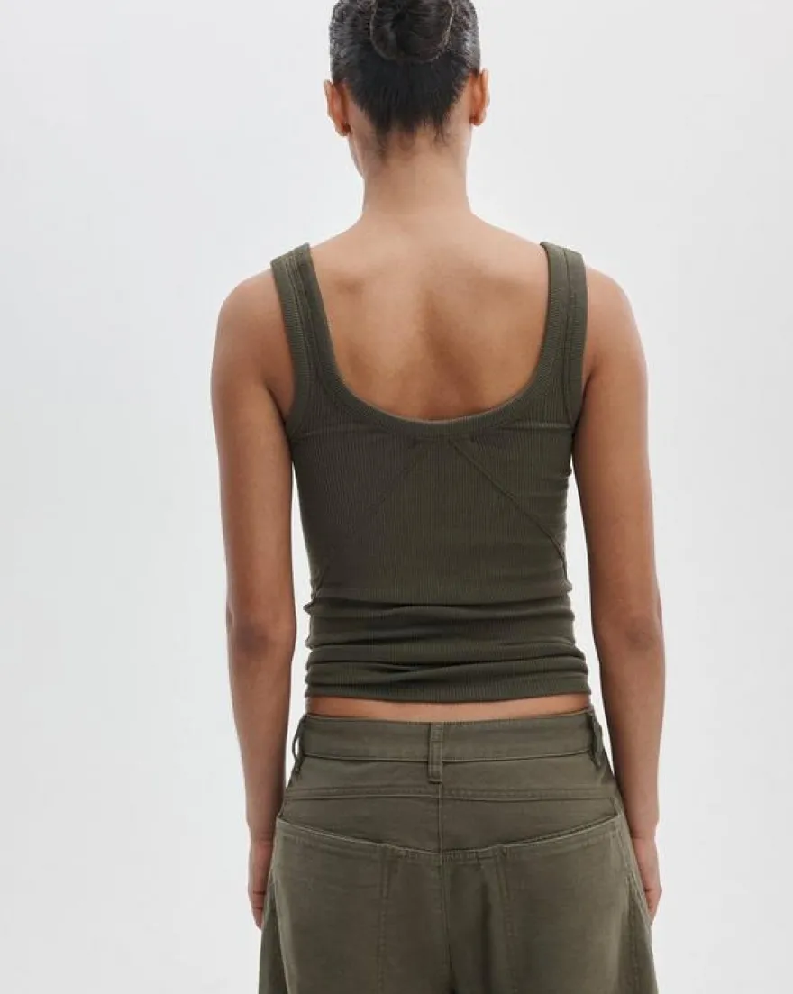 The Essential Ribbed U-Neck Tank