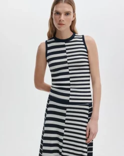 The Knit Mix Striped Tank