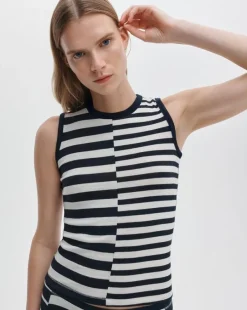 The Knit Mix Striped Tank