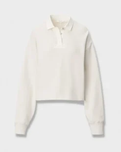 Vintage Terry Oversized Polo Sweatshirt