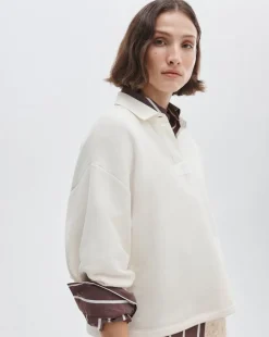 Vintage Terry Oversized Polo Sweatshirt